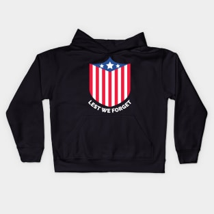 Veterans day, freedom, is not free, lets not forget, lest we forget, millitary, us army, soldier, proud veteran, veteran dad, thank you for your service Kids Hoodie